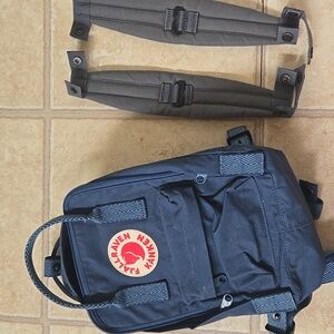 Fjallraven Kanken Mini Backpack Adjustable Padded Straps Blue Bag Kid